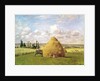 The haystack, Pontoise, 1873 by Camille Pissarro