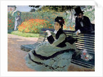 Camille Monet on a Garden Bench, 1873 by Claude Monet