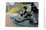 Camille Monet on a Garden Bench, 1873 by Claude Monet
