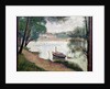 River Landscape with a boat by Georges Pierre Seurat