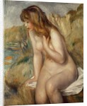 Bather seated on a rock, 1892 by Pierre Auguste Renoir