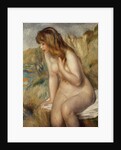 Bather seated on a rock, 1892 by Pierre Auguste Renoir