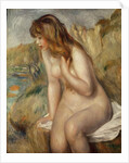 Bather seated on a rock, 1892 by Pierre Auguste Renoir