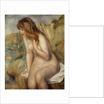 Bather seated on a rock, 1892 by Pierre Auguste Renoir