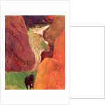 Seascape with Cow. At the Edge of the Cliff, 1888 by Paul Gauguin