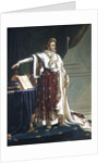 Portrait of Napoleon I in his Coronation Robes, 1804 by Anne Louis Girodet de Roucy-Trioson
