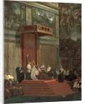 Pope Pius VII attending chapel, 1820 by Jean Auguste Dominique Ingres