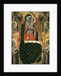 Madonna and child enthroned with six angels by Allegretto Nuzi