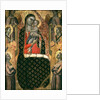 Madonna and child enthroned with six angels by Allegretto Nuzi