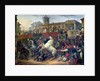 Scene of an unmounted horse race in Rome by Antoine Charles Horace Vernet