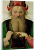 The Marriage of the Virgin, detail of the high priest, 1500-04 by Pietro Perugino