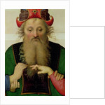 The Marriage of the Virgin, detail of the high priest, 1500-04 by Pietro Perugino