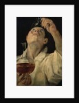 Portrait of a Man Drinking, c.1581-4 by Annibale Carracci