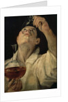 Portrait of a Man Drinking, c.1581-4 by Annibale Carracci