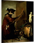 The Monkey Painter, 1740 by Jean-Baptiste Simeon Chardin