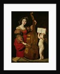 St. Cecilia with an angel holding a musical score, c.1620 by Domenichino