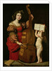 St. Cecilia with an angel holding a musical score, c.1620 by Domenichino