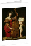 St. Cecilia with an angel holding a musical score, c.1620 by Domenichino