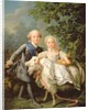 Portrait of Charles Philippe of France and his sister Marie Adelaide 1763 by Francois-Hubert Drouais