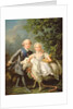 Portrait of Charles Philippe of France and his sister Marie Adelaide 1763 by Francois-Hubert Drouais