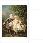 Portrait of Charles Philippe of France and his sister Marie Adelaide 1763 by Francois-Hubert Drouais