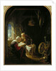 The Bible Lesson, or Anne and Tobias by Gerrit or Gerard Dou