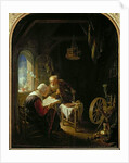 The Bible Lesson, or Anne and Tobias by Gerrit or Gerard Dou