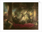 High Priest Coresus Sacrificing Himself to Save Callirhoe, scene from 'Description of Greece' by Pausanias 1765 by Jean-Honore Fragonard