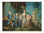 Portrait of the Family of the Duke of Valentinois by Pierre Gobert
