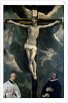The Crucifixion with Two Donors, c.1580 by El Greco