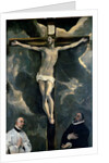 The Crucifixion with Two Donors, c.1580 by El Greco