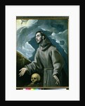 Saint Francis of Assisi Receiving The Stigmata, 1580 by El Greco