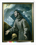 Saint Francis of Assisi Receiving The Stigmata, 1580 by El Greco