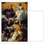 The Coronation of the Virgin with SS. William of Aquitaine and Augustine by Giovanni Lanfranco