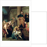 The Death of Sapphira, Wife of Ananius by Sebastien II Le Clerc