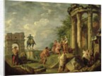 Peasants Amongst Roman Ruins, 1743 by Giovanni Paolo Pannini or Panini