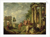 Peasants Amongst Roman Ruins, 1743 by Giovanni Paolo Pannini or Panini
