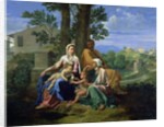 The Holy Family with SS. John, Elizabeth and the Infant John the Baptist by Nicolas Poussin