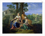 The Holy Family with SS. John, Elizabeth and the Infant John the Baptist by Nicolas Poussin