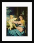 Portrait of Caroline, Duchess of Marlborough with her daughter Lady Caroline Spencer 1764-67 by Joshua Reynolds