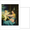 Portrait of Caroline, Duchess of Marlborough with her daughter Lady Caroline Spencer 1764-67 by Joshua Reynolds