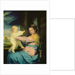 Portrait of Caroline, Duchess of Marlborough with her daughter Lady Caroline Spencer 1764-67 by Joshua Reynolds