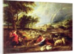 Landscape with Rainbow by Peter Paul Rubens