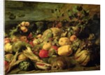 Still Life of Fruits and Vegetables by Frans Snyders or Snijders