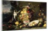 Three Monkeys Stealing Fruit by Frans Snyders or Snijders