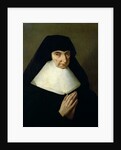 Portrait of Catherine de Montholon, founder of the Ursuline Order at Dijon by Jean Tassel