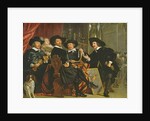 The Officials of the Company of Bowyers of St. Sebastian at Amsterdam, 1653 by Bartolomeus van der Helst