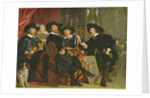 The Officials of the Company of Bowyers of St. Sebastian at Amsterdam, 1653 by Bartolomeus van der Helst