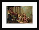 Solomon and the Queen of Sheba, or Esther before Ahasuerus, 1624 by Claude Vignon