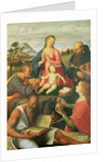 Madonna and Child with SS. Peter, Jerome and Mary Magdalene with a Bishop, 1500 by Alvise Vivarini